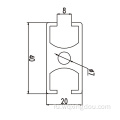 2040t \ Слот -алюминиевая дверь и оконная рама \ Extrusion Design